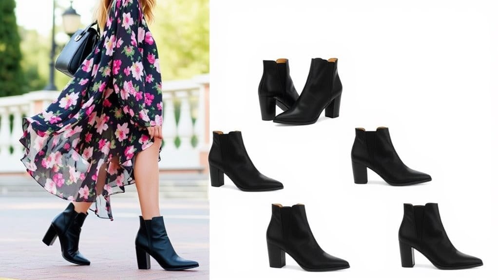 ankle boots dress selection