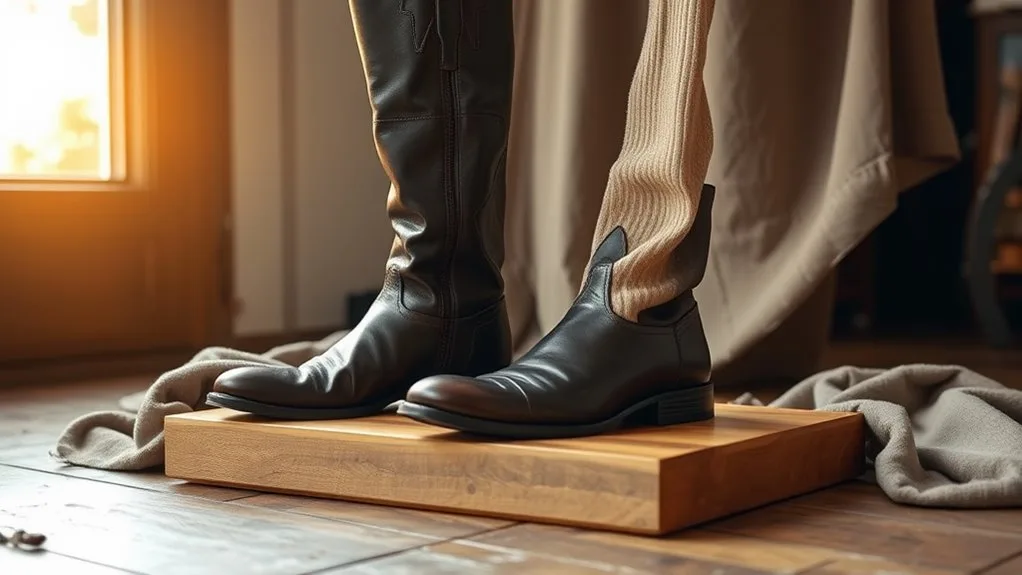 boot stretching for comfort
