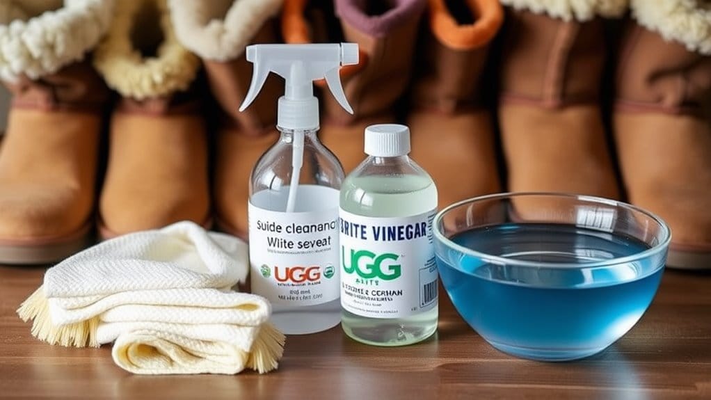 collecting necessary cleaning tools