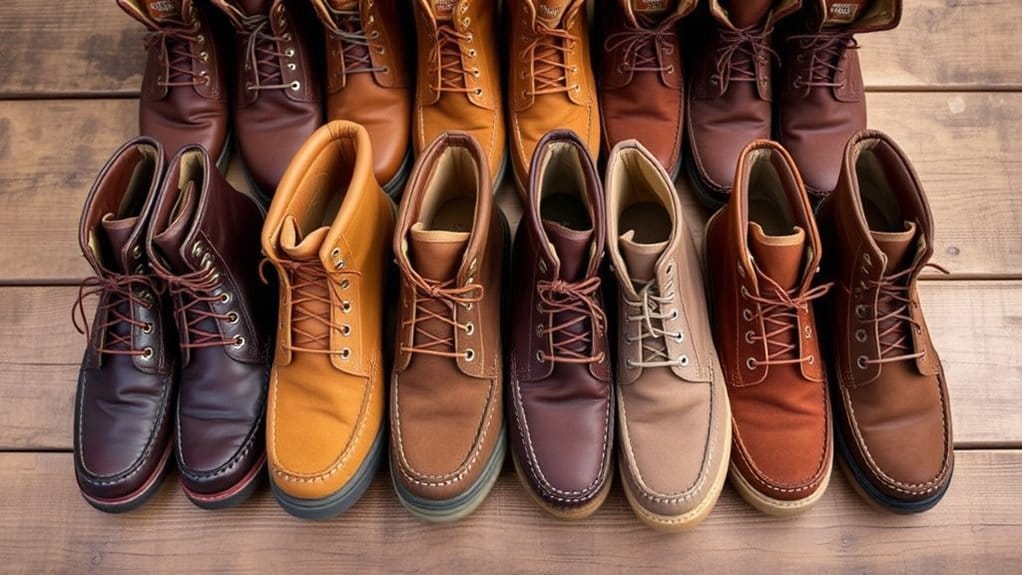 moc toe boot materials