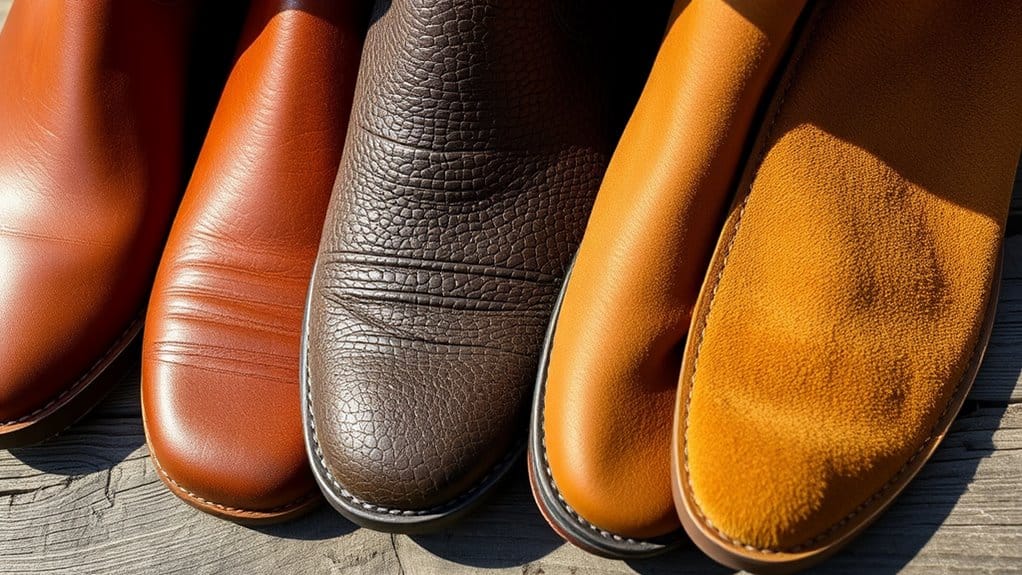 types and characteristics of leather