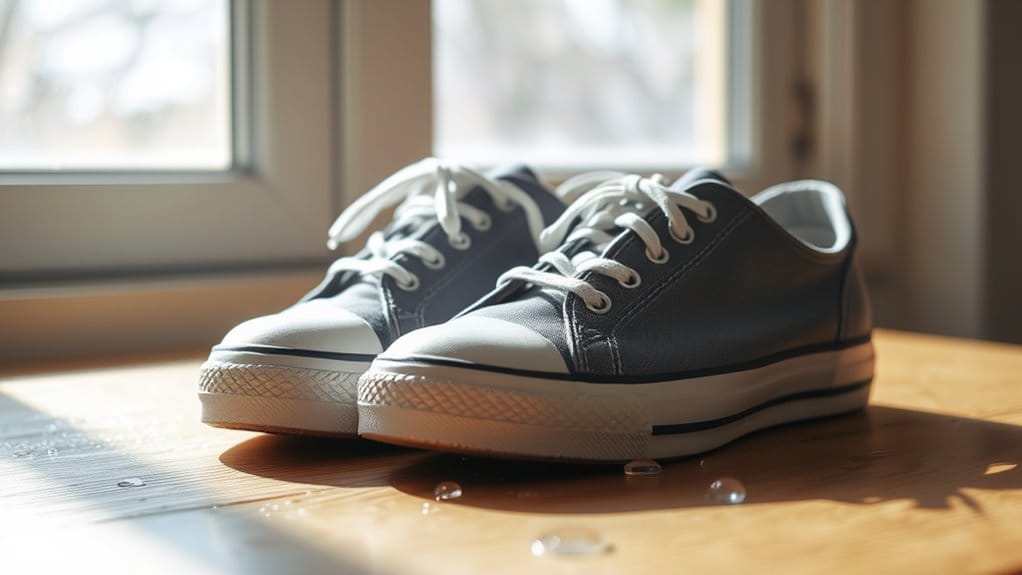 allow shoes to dry