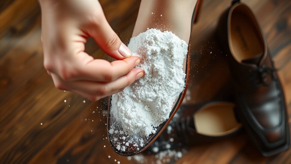 apply baby powder generously