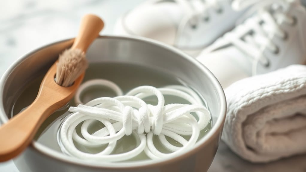 cleaning shoelaces effectively