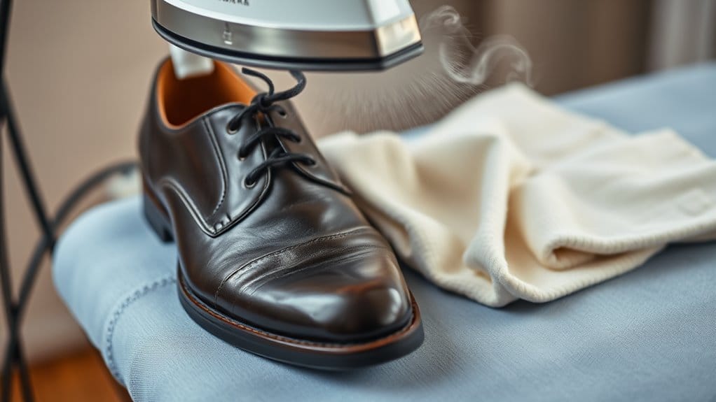 ironing out fabric creases