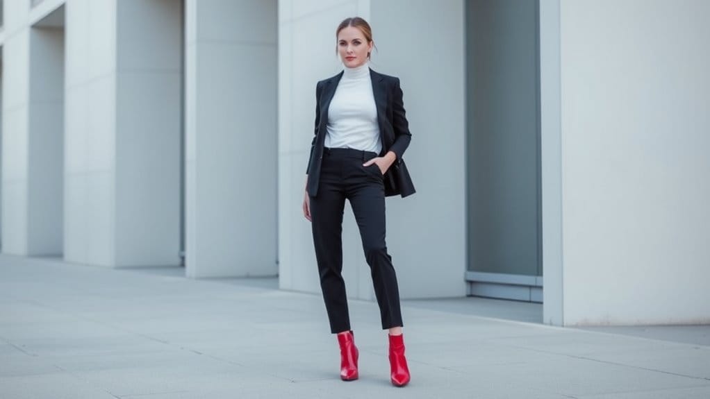 statement footwear minimalist outfits