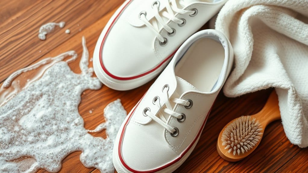 wash canvas shoes regularly
