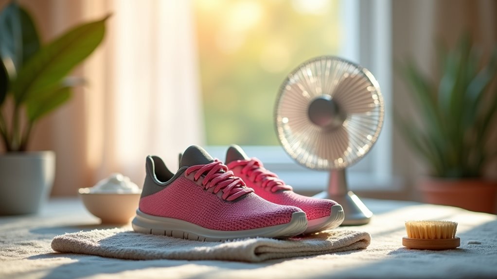 air dry sneakers properly