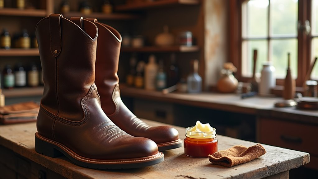 softening leather through conditioning